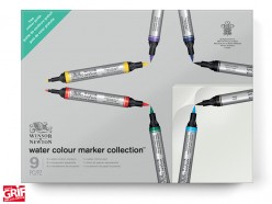 Winsor & Newton Set Rotuladores de acuarela 9 piezas