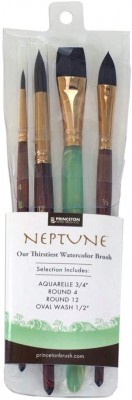 Princeton Neptune Set 4 pinceles para acuarela