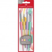 Faber Castell Juego 4 Pinceles color pastel 481620