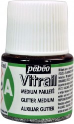 PINTURA PARA CRISTAL 45ML. PEBEO VITRAIL - GLITTER MEDIUM