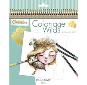Libro mandalas para niños Coloriage Wild 3
