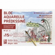 Bloc acuarela predibujado Clairefontaine 975727c