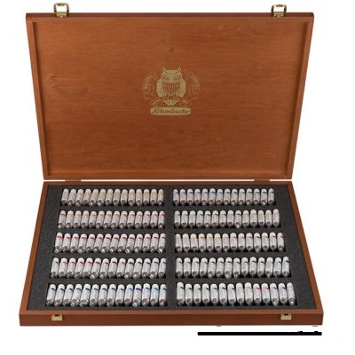 Schmincke HORADAM Watercolor Caja de madera con 140 tubos 5 ml