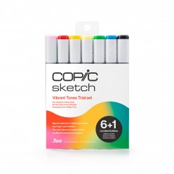 Set Copic Sketch Vibrant Tones Edición Limitada 6+1  