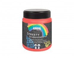 Pintura tiza liquida para asfalto KREUL STREETY Rojo 200ml.