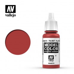 Model Color Vallejo Rojo Mate 70.957 