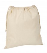 Bolsa algodón con cordel Natural 38x41 cm