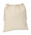 Bolsa algodón con cordel Natural 38x41 cm