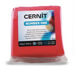 Cernit Number One 250 gr Rojo