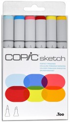 Copic Sketch Set 6 colores Perfect Primaries