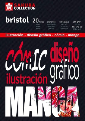 Bloc Bristol Sakura Cómic Manga A4