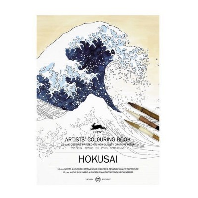 Libro de arte para colorear HOKUSAI