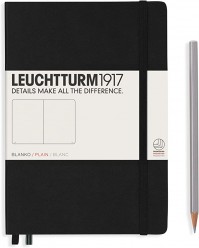 Leuchtturm1917 Libreta Mediana Tapa Blanda Negro 365292