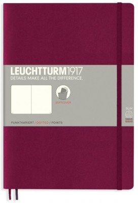 Leuchtturm1917 Libreta B5 Tapa Blanda Port Red 359674