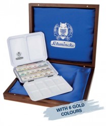 Schmincke Horadam Caja Acuarelas Edición Limitada 18 1/2 godet 