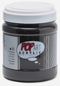 ACRILICO PEBEO POP ART 700 ML NEGRO DE MARTE