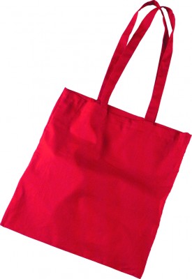 Bolsa de algodón color rojo