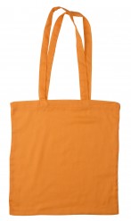 Bolsa de algodón color naranja