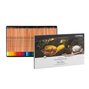 LYRA REMBRANDT CAJA METÁLICA 36 LÁPICES COLORES ACUARELABLES