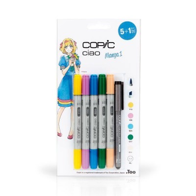 BLISTER 5 + 1 COPIC CIAO COLORES MANGA 1