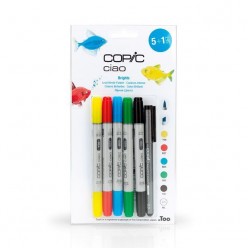 BLISTER 5 + 1 COPIC CIAO COLORES BRIGHTS