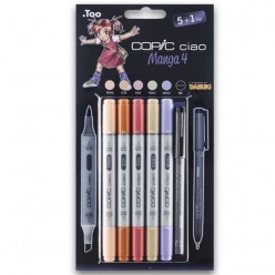 BLISTER 5 + 1 COPIC CIAO COLORES MANGA 4