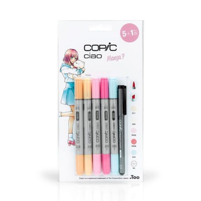 BLISTER 5 + 1 COPIC CIAO COLORES MANGA 7