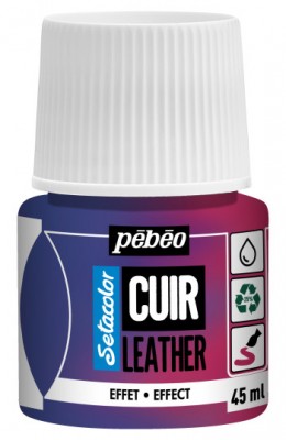 Pintura para piel de cuero Setacolor Duocromo Rosa y Azul