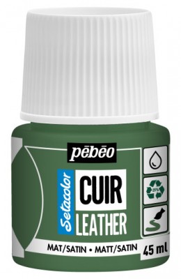 Pintura para piel de cuero Setacolor Verde Caqui