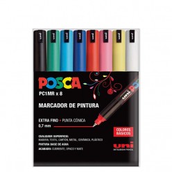 Rotuladores POSCA Dirty Harry. Caja Metal