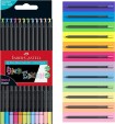 Caja de 12 Lápices Black Edition Neon & Pastel Faber Castell