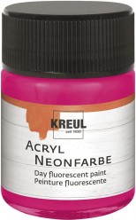 Acrílico Fluorescente Kreul 50ml Rosa