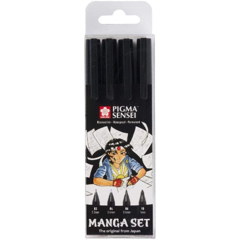Jual Sakura Pigma Manga Basic Set 6 Micron - Drawing Pen Di Seller Owl
