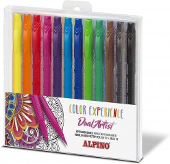 12 Rotuladores Alpino Color Experience Dual Artist 