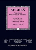 ARCHES ACUARELA BLOC A4 SATINADO 300 GR
