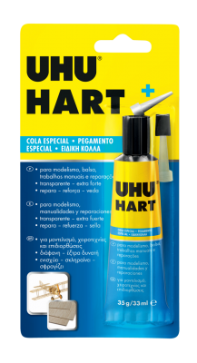 Cola pegamento especial para modelismo, manualidades y reparaciones UHU HART