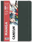 Sketchbook Canson Graduate Manga Apaisado Negro Tapa Dura