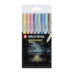 Caja de 8 bolígrafos Gelly Roll Sakura Moonlight Tonos Pastel