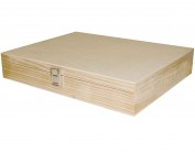 Caja de madera de pino macizo rectangular 257