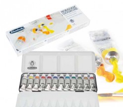 Schmincke Horadam Gouache Caja metálica de 12 tubos de 5 ml