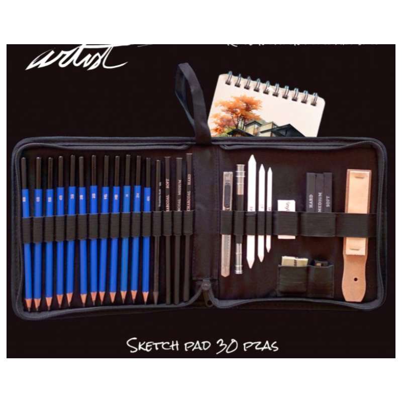 Kit de dibujo Artist de 30 piezas