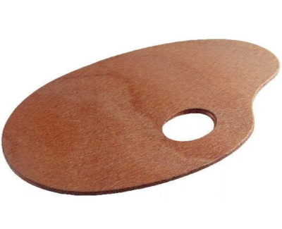 Paleta Madera Ovalada 29x37cm