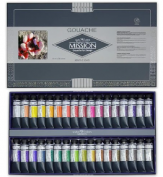 GOUACHE MIJELLO MISSION TITANIUM SET 34 COLORES DE 15 ML