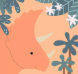 Pintar con números Artemio Dinosaurio
