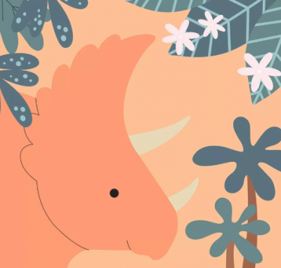 Pintar con números Artemio Dinosaurio