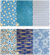 Set de 12 Láminas de Oro Nepalís Azul Artemio