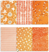 Set de 12 Láminas de Oro Nepalís Naranja Artemio