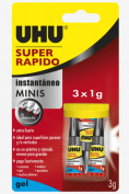 Pegamento UHU Super Rapido Minis