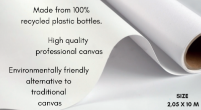 Rollo de lienzo 100% PET reciclado de 10x2,05m