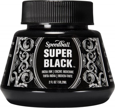 Tinta Super Black India Speedball de 59ml
